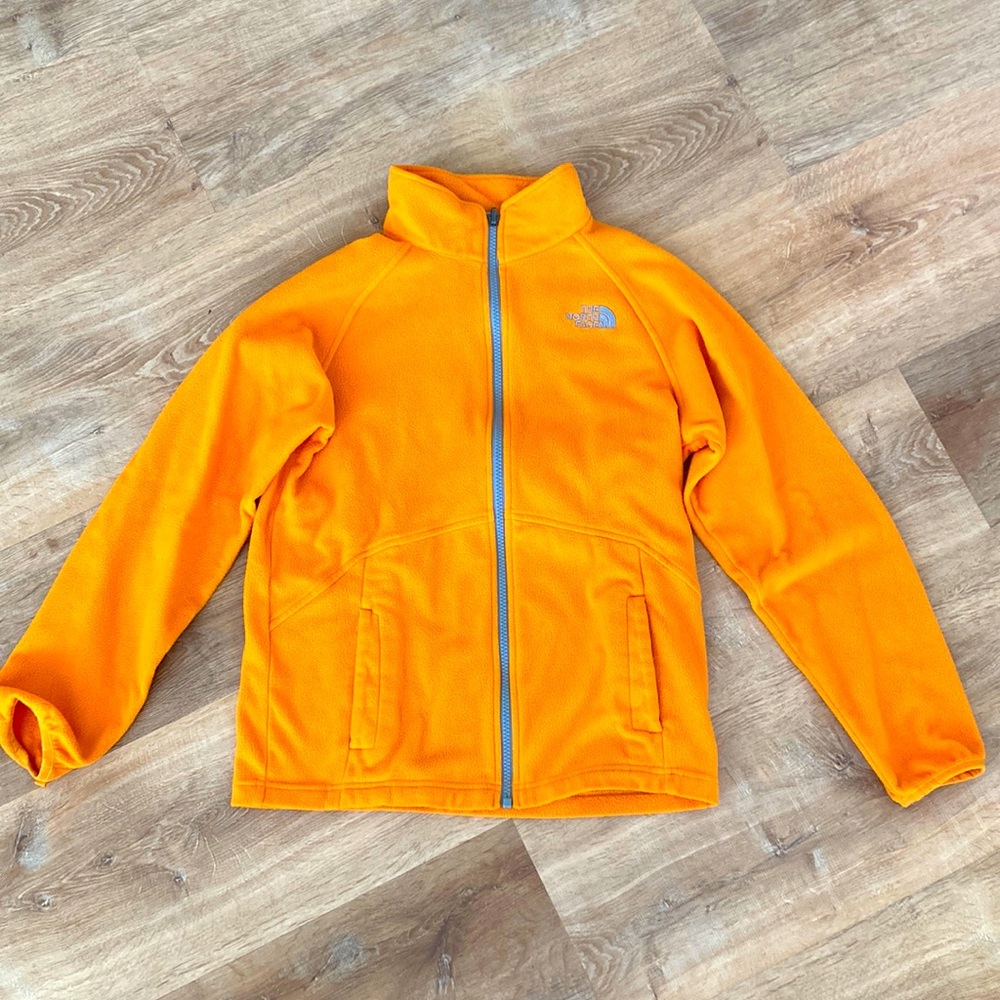 The North Face Boys zip up fleece jacket size 14-16